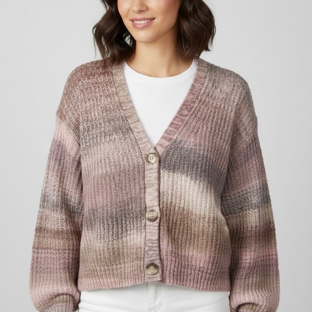 27 Miles Leda Cardigan in Fantasy Pink Alpaca Wool Blend Size XS